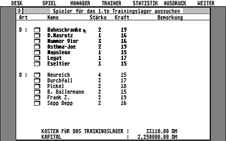 Fussball-ST Plus atari screenshot